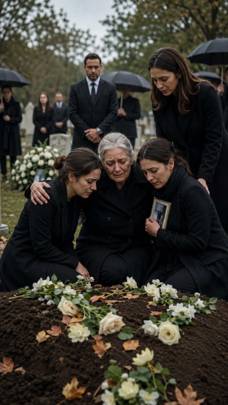 Al funerale di mia figlia, mio genero voleva rimandare le mie tre nipoti all’orfanotrofio per potersi risposare, ma non sapeva che le ragazze avevano già raccolto in silenzio le prove che lo avrebbero distrutto davanti a tutti…