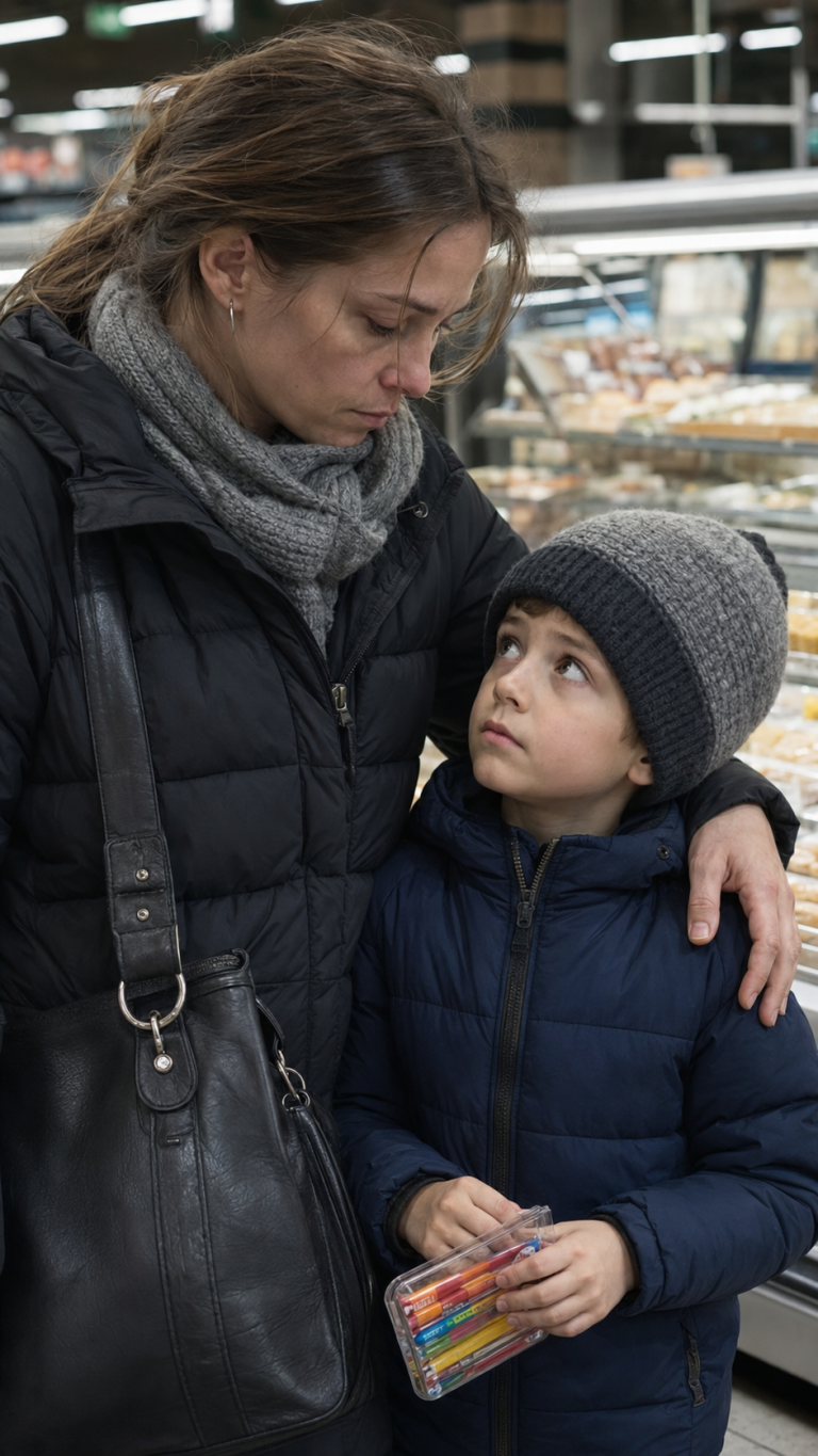 Ho comprato una torta di compleanno per un bambino la cui mamma piangeva in pasticceria – la settimana dopo, mia sorella mi ha chiamato urlando: ‘Sai chi era quella?’.