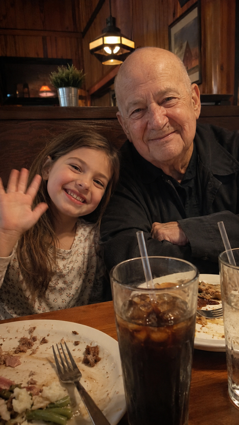 Ogni venerdì, la mia figlia di 9 anni si sedeva con lo stesso anziano solitario in un ristorante – un giorno, lui mi consegnò una busta sigillata per lei