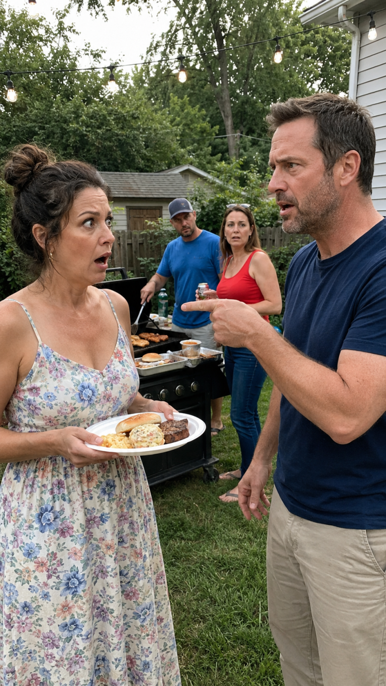 Ho invitato il mio collega al nostro barbecue del Quattro Luglio perché non aveva altro posto dove andare – Ma quando ha visto mia moglie, è diventato pallido