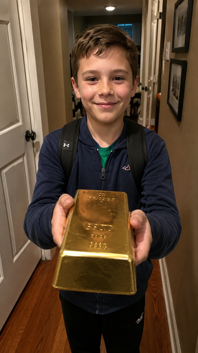 Mio figlio di dodici anni è tornato a casa con un lingotto d’oro – sono rimasta scioccata quando ho scoperto dove l’aveva preso