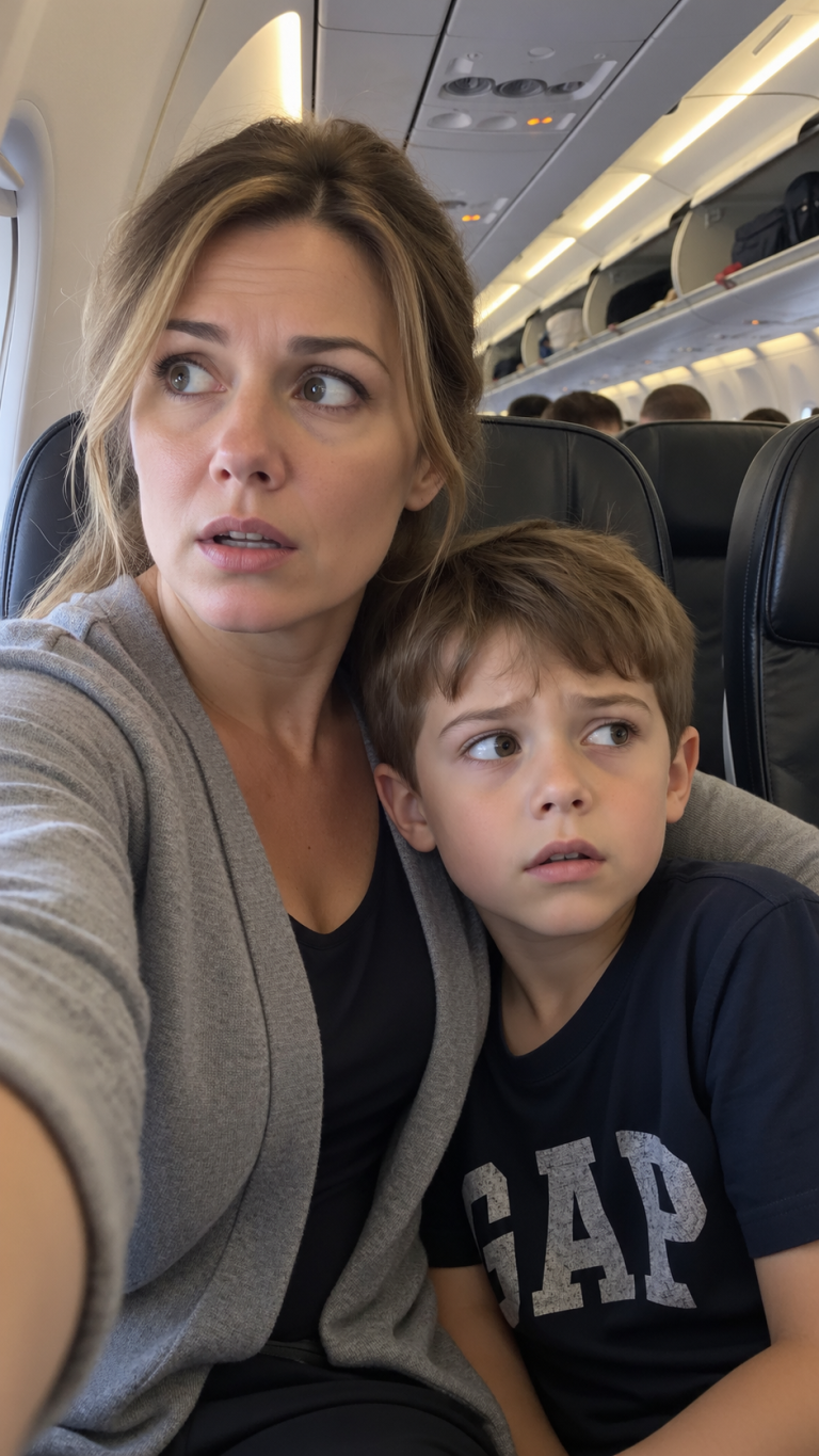 Io e mio figlio siamo saliti sul volo di mio marito pilota per sorprenderlo – poi lui ha detto qualcosa agli altoparlanti che ci ha fatto smettere di sorridere