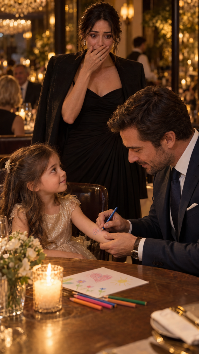 Mi sono riparata dalla pioggia battente con mia figlia in un ristorante costoso… E solo pochi minuti dopo, lei era seduta accanto a un uomo che avevo a lungo creduto di aver perso per sempre.