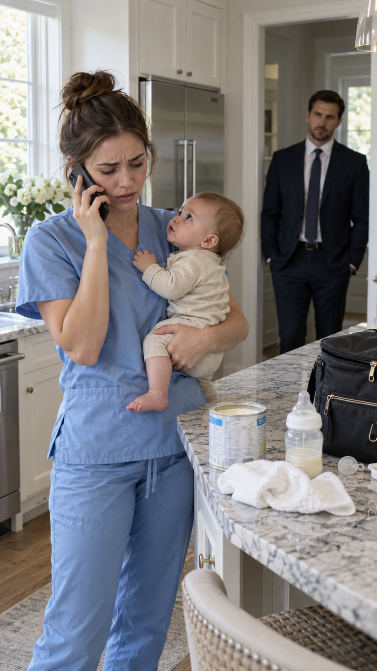 Un milionario udì di nascosto la sua governante vedova sussurrare: “Mamma, puoi prestarmi 28 dollari? Il mio bambino sta quasi finendo il latte artificiale.” Lui la seguì a casa sperando di aiutarla—ma quando l’avvocato della sua famiglia apparve improvvisamente alla sua porta e lei aprì una consunta busta blu, scoprì perché il nome del suo defunto marito era stato silenziosamente nascosto per quattro anni.